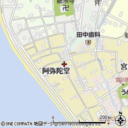 富山県黒部市生地（阿弥陀堂）周辺の地図