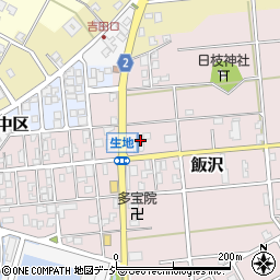 富山県黒部市飯沢841周辺の地図