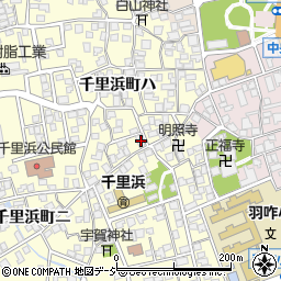 石川県羽咋市千里浜町ハ87周辺の地図