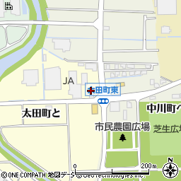 羽咋農業協同組合　太田給油所周辺の地図