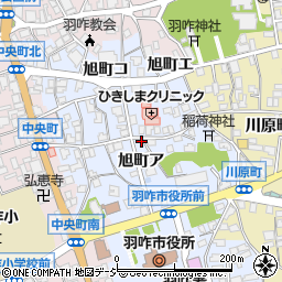 石川県羽咋市旭町周辺の地図