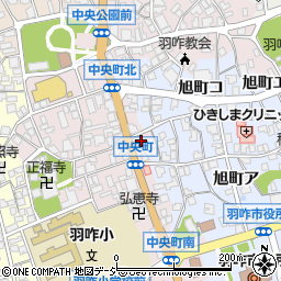 北陸銀行羽咋支店周辺の地図