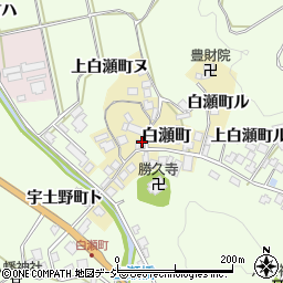 石川県羽咋市白瀬町ヌ周辺の地図