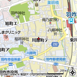 石川県羽咋市川原町テ67周辺の地図