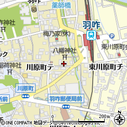 石川県羽咋市川原町テ35周辺の地図
