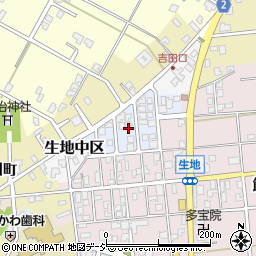 富山県黒部市生地飯沢周辺の地図