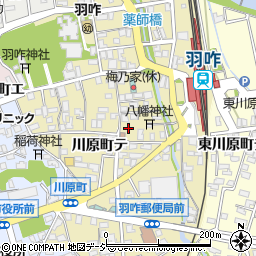 石川県羽咋市川原町テ34周辺の地図