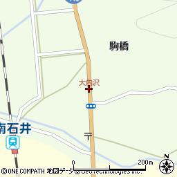 大内沢周辺の地図