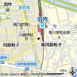羽咋駅前周辺の地図