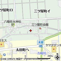 石川県羽咋市三ツ屋町周辺の地図