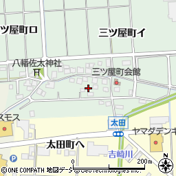 石川県羽咋市三ツ屋町周辺の地図