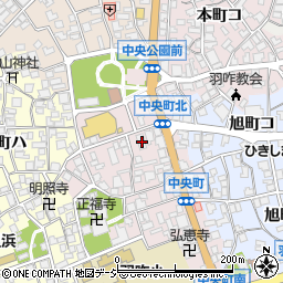 石川県羽咋市中央町周辺の地図