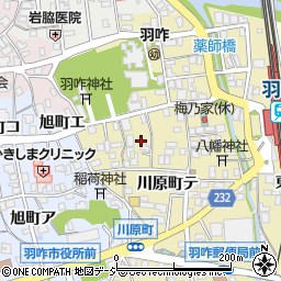 石川県羽咋市川原町テ6周辺の地図