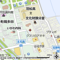 石川県羽咋市石野町ヘ周辺の地図