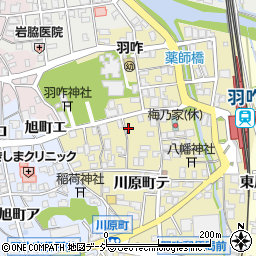 石川県羽咋市川原町テ17周辺の地図