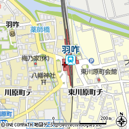 石川県羽咋市周辺の地図