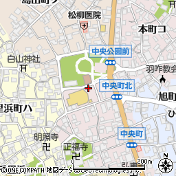 石川県羽咋市中央町フ周辺の地図