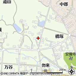 福島県いわき市勿来町窪田道山51周辺の地図