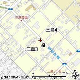 栃木県那須塩原市三島周辺の地図