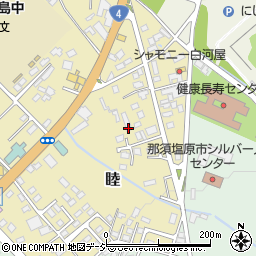 栃木県那須塩原市睦周辺の地図