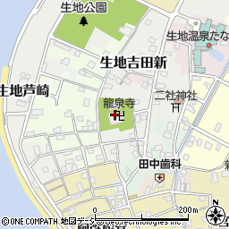 富山県黒部市生地芦崎周辺の地図