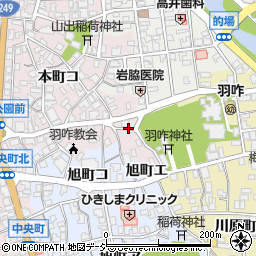 石川県羽咋市本町エ周辺の地図
