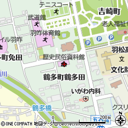 羽咋市役所　教育委員会文化財室周辺の地図