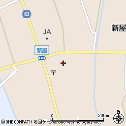 入善町役場　新屋公民館周辺の地図