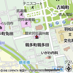 羽咋市歴史民俗資料館周辺の地図