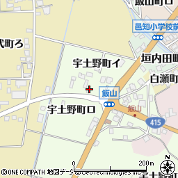 石川県羽咋市宇土野町イ周辺の地図