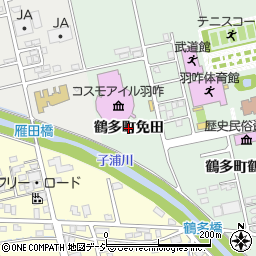 石川県羽咋市鶴多町（免田）周辺の地図