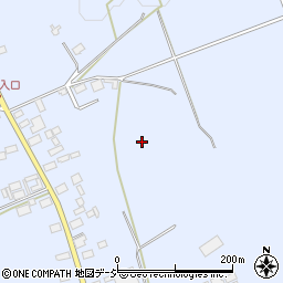 栃木県那須塩原市上大貫周辺の地図
