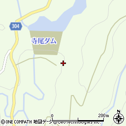 寺尾ダム周辺の地図