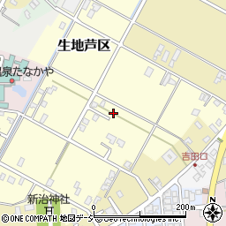 富山県黒部市生地芦区周辺の地図