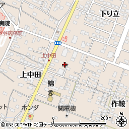 中田区公民館周辺の地図