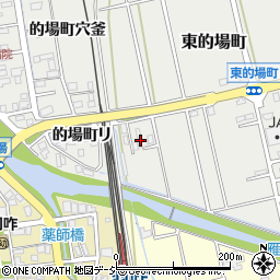 石川県羽咋市東的場町（雁田苗代）周辺の地図