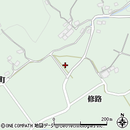 福島県いわき市山玉町中ノ町周辺の地図