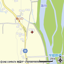 栃木県那須塩原市宇都野824周辺の地図
