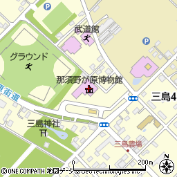 那須野が原博物館周辺の地図