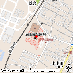 呉羽総合病院（呉羽会）周辺の地図