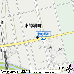 石川県羽咋市東的場町角田周辺の地図