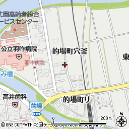 石川県羽咋市的場町穴釜周辺の地図