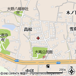 福島県いわき市勿来町大高高松37周辺の地図