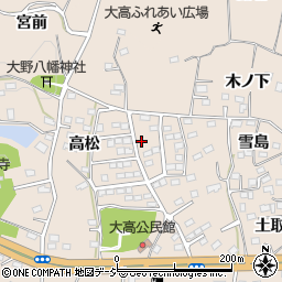 福島県いわき市勿来町大高高松24周辺の地図