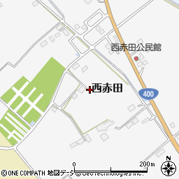 栃木県那須塩原市西赤田周辺の地図