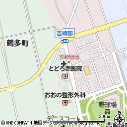 石川県羽咋市鶴多町切道周辺の地図