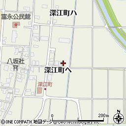 石川県羽咋市深江町ヘ13-5周辺の地図