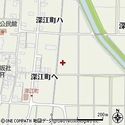 石川県羽咋市深江町周辺の地図