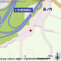 福島県いわき市三沢町湯ノ作周辺の地図