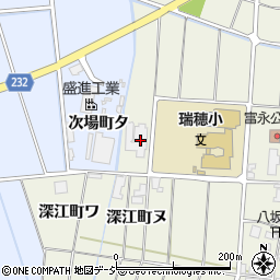 羽咋北部地区米乾燥調製貯蔵施設周辺の地図